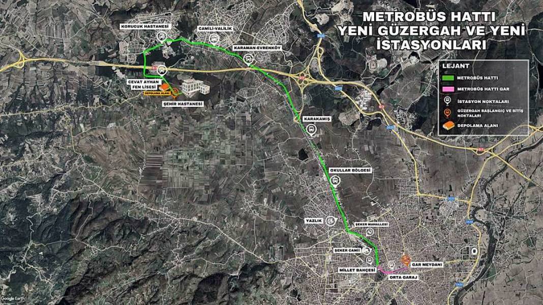 13 istasyonlu metrobüs hattında durak montajları başladı! Sakarya yollarının metrobüsle buluşmasına geri sayım 2